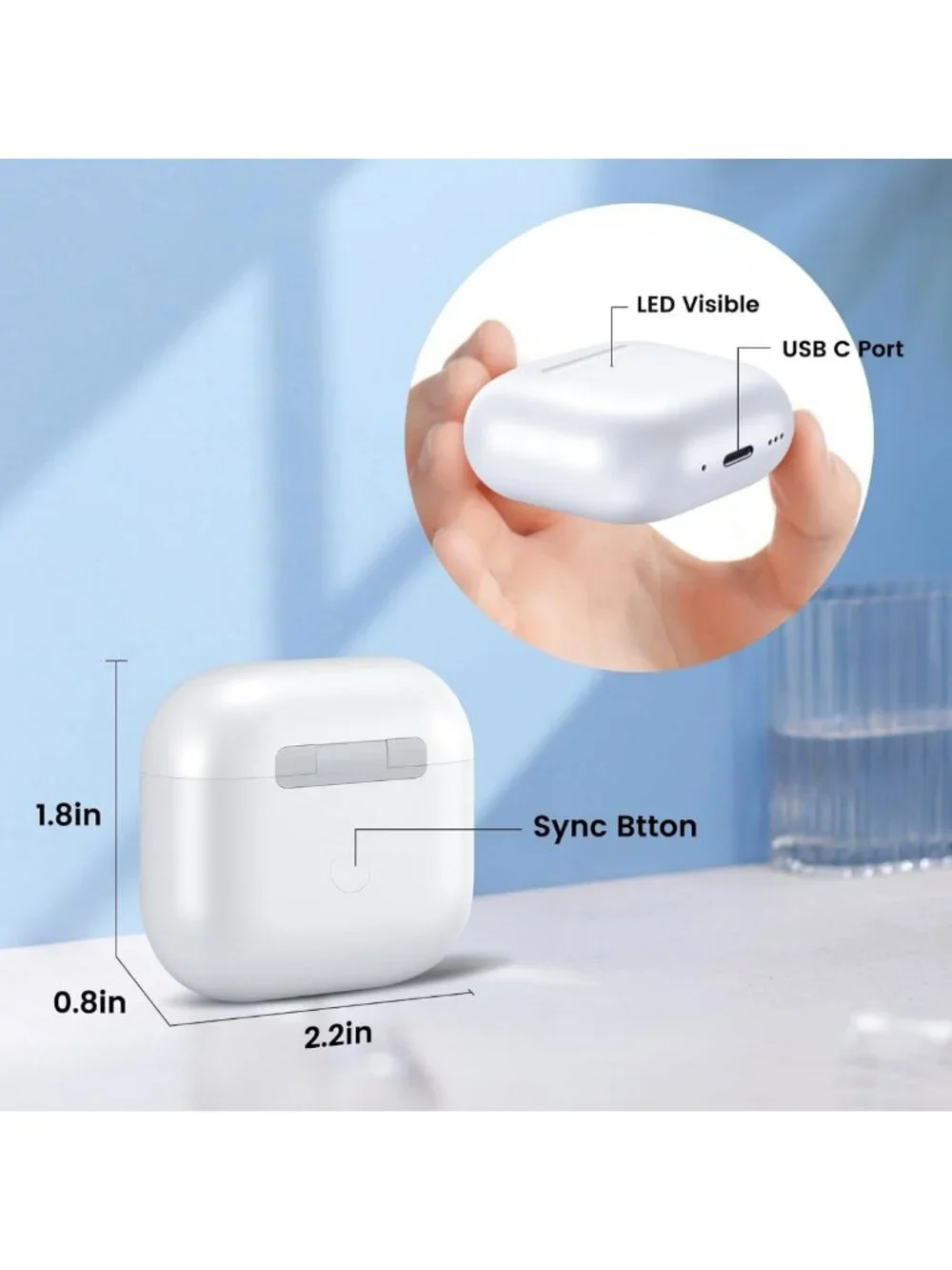 Wireless Charging Case Replacement for AirPods 4 - Durable & Lightweight Design